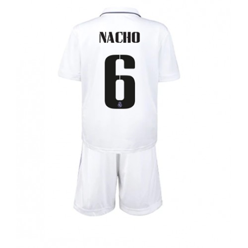Dres Real Madrid Nacho #6 Domaci za djecu 2022-23 Kratak Rukav (+ kratke hlače)